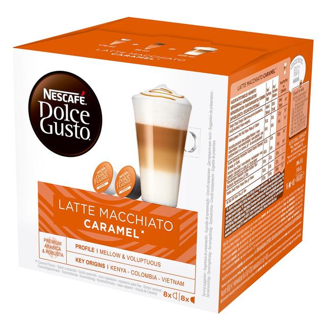 Café latte macchiato caramel en cápsulas Nescafé Dolce Gusto 8 unidades de 21,1 g