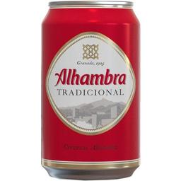 Cerveza alhambra tradición, lata 33 cl
