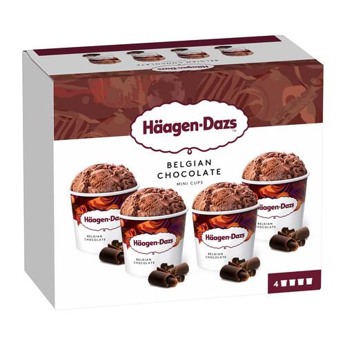 HÄAGEN-DAZS Chocolate collection Mini tarrinas de helado de diferentes chocolates 4 x 95 ml