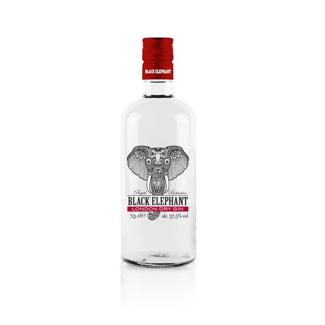 Ginebra london dry gin BLACK ELEPHANT botella 70 cl