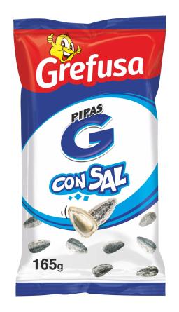 Pipas "G" con sal de Grefusa 165g