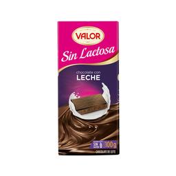 VALOR Chocolate con leche sin lactosa 100 g