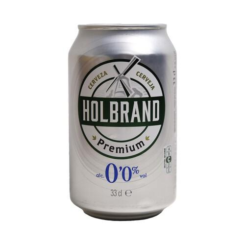 HOLBRAND Cerveza sin alcohol Lata 33 cl