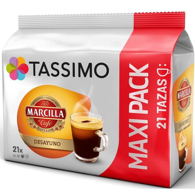 Café cápsulas TASSIMO MARCILLA desayuno 21 cápsulas