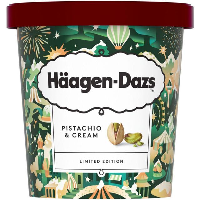Helado de pistachio&cream haagen dazs, tarrina 420 ml
