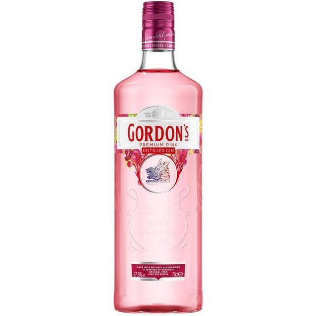 Ginebra pink gordon`s, botella 70 cl