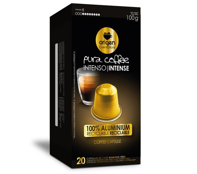 Café intenso intensidad 8 Origen&Sensations 20 cápsulas