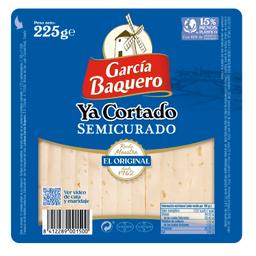 Queso semicurado ya cortado García Baquero cuña 225 g