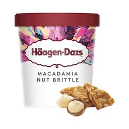 HÄAGEN-DAZS Tarrina de helado de vainilla con nueces de macadamia y trocitos de caramelo 460 ml