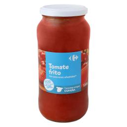 Tomate frito sin azúcares añadidos contenido reducido en sal Carrefour tarro 550 g