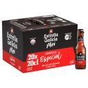 Cerveza Estrella Galicia especial mini pack 20 botellas 20 cl