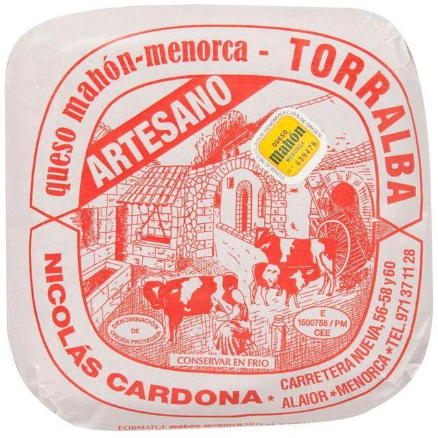 Queso semicurado dop mahón-menorca torralba,al corte, compra mín 250 g