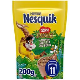 Cacao en polvo trocitos de galleta jungly nesquik, bolsa 200 g