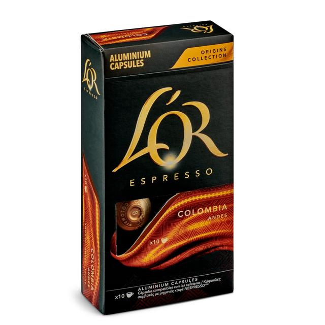 Café en cápsulas espresso Colombia L'Or caja 10 unidades