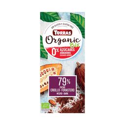 TORRAS Chocolate negro 79% de cacao, ecológico TORRAS 100 g