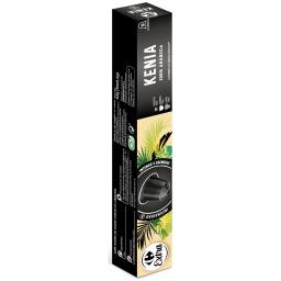 Café Kenia en cápsulas Carrefour Extra compatible con Nespresso Original 10 ud