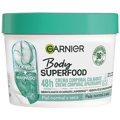 GARNIER Crema corporal calmante de hidratante (hasta 48 horas), para pieles normales a secas GARNIER Body superfood 380 ml
