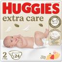 Pañales extra care 3-6 kgs talla 2 Huggies bolsa 24 unidades