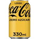 Coca Cola zero azúcar sabor limón lata 33 cl