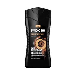 AXE Dark temptation Gel para hombre (3 en 1), con acción relajante y aroma a chocolate negro 250 ml
