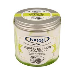 FARGGI Tarrina de sorbete de limón con salsa de lima 450 ml