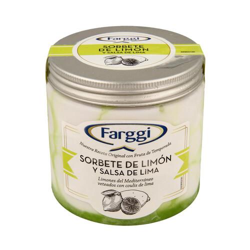 FARGGI Tarrina de sorbete de limón con salsa de lima 450 ml