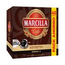 Café ristretto en cápsulas Marcilla compatible con Nespresso 40 unidades de 5,2 g