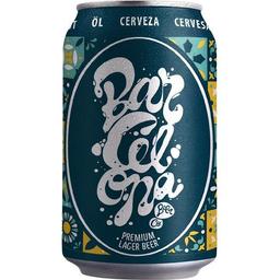 Cerveza lager barcelona, lata 0,33l