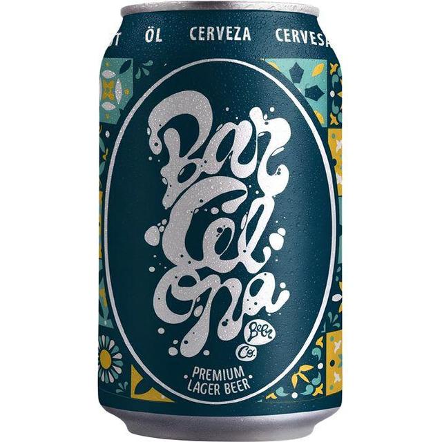 Cerveza lager barcelona, lata 0,33l