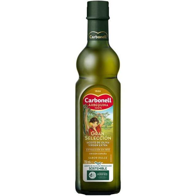 Aceite de oliva virgen extra arbequina carbonell, botella 75 cl