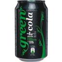 Refresco de cola sin azúcar green cola, lata 33 cl