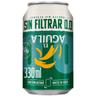 Cerveza 0,0 sin filtrar el aguila, lata 33 cl