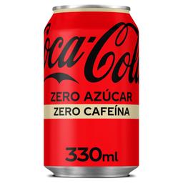 Refresco cola Coca-Cola lata 33cl zero zero sin cafeína