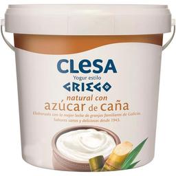 Yogur griego natural con azúcar de caña clesa, tarrina 900 g