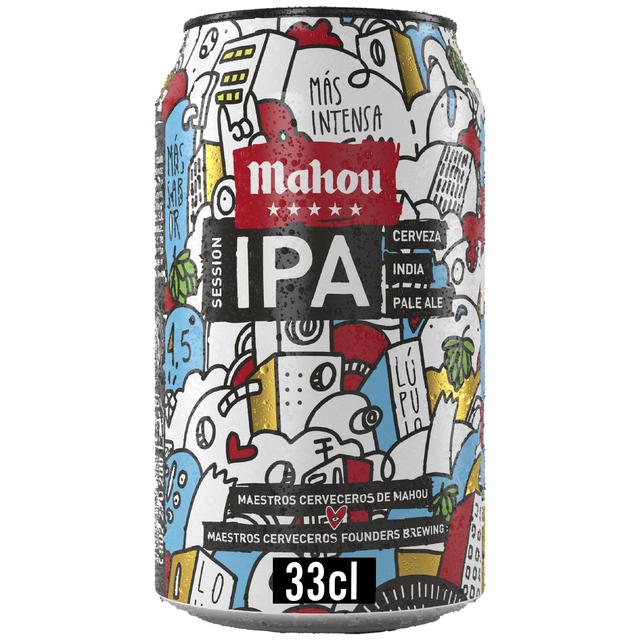 Cerveza IPA Mahou 5 Estrellas lata 33cl