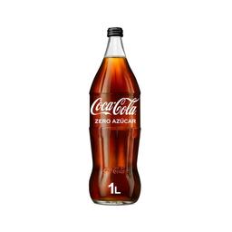 COCA COLA ZERO Refresco de cola Zero azúcar botella de vidrio 1 l