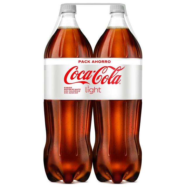 Coca Cola light pack 2 botellas 2 l