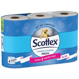 Papel higiénico SCOTTEX mega 6=12 rollos