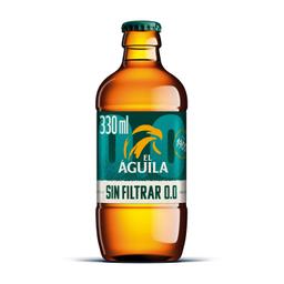 Cerveza El Águila sin filtrar 0,0 alcohol botella 33 cl