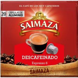 Café descafeinado comp. nespresso saimaza, caja 20 uds