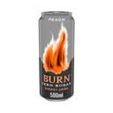 BURN Zero Bebida energética sin azúcar, con sabor a melocotón lata de 50 cl