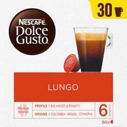 Café lungo premium arábica en cápsulas Nescafé Dolce Gusto 30 ud
