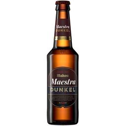 Cerveza maestra dunkel mahou, botellín 33 cl