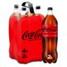 Coca Cola zero azúcar pack 4 botellas 2 l