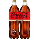 Coca Cola zero azúcar sin cafeína pack 2 botellas 2 l