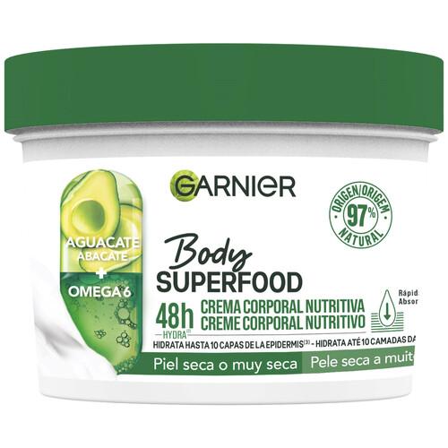 GARNIER Crema corporal nutritiva para piel seca o muy seca GARNIER Body superfood 400 ml