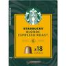 Café blonde compatible nespresso starbucks, caja 18 uds