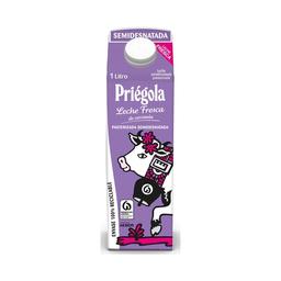 PRIÉGOLA Leche semidesnatada fresca 1 l