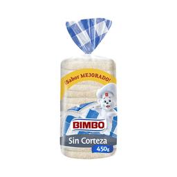 BIMBO Pan de molde blanco sin corteza 450 g