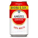 Cerveza amstel, lata 33 cl